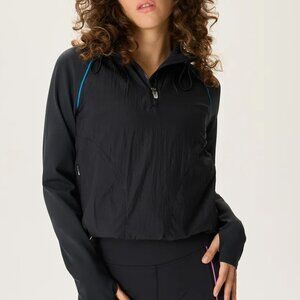 Outdoor Voices Frostknit running hoodie. Black. Size S. New with tags.